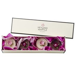 Rose & Olive Grove Round Soaps in a Rectangle Box in Pink Tissue